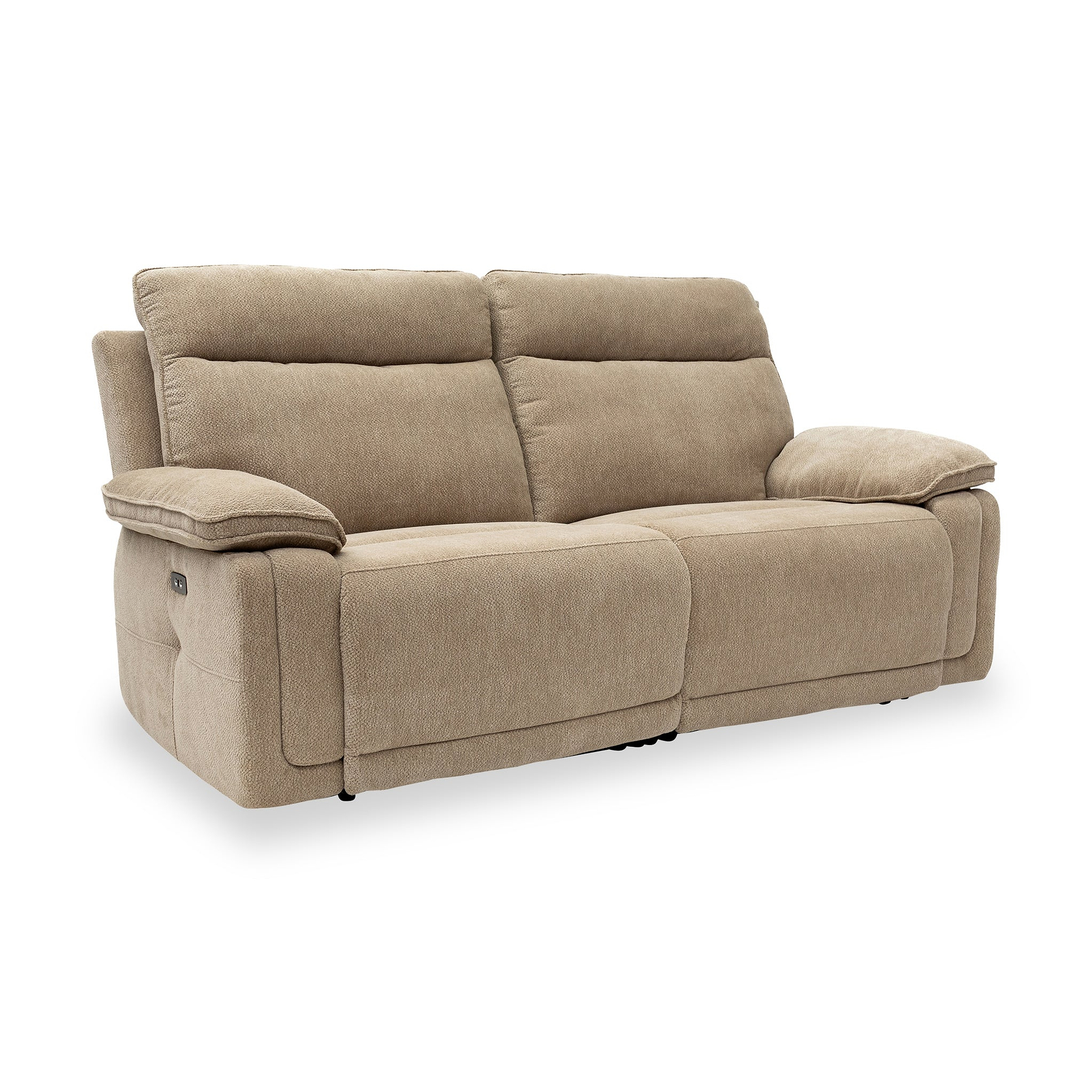 Adrian-fabric-3-seater-electric-recliner-sofa-camel from Roseland Furniture