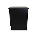 Beckett Black 2 Drawer Bedside by Roseland Furniture