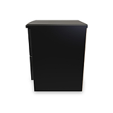 Beckett Black 2 Drawer Bedside by Roseland Furniture