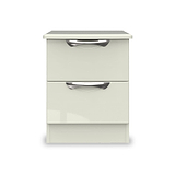 Beckett Cream 2 Drawer Bedside by Roseland Furniture