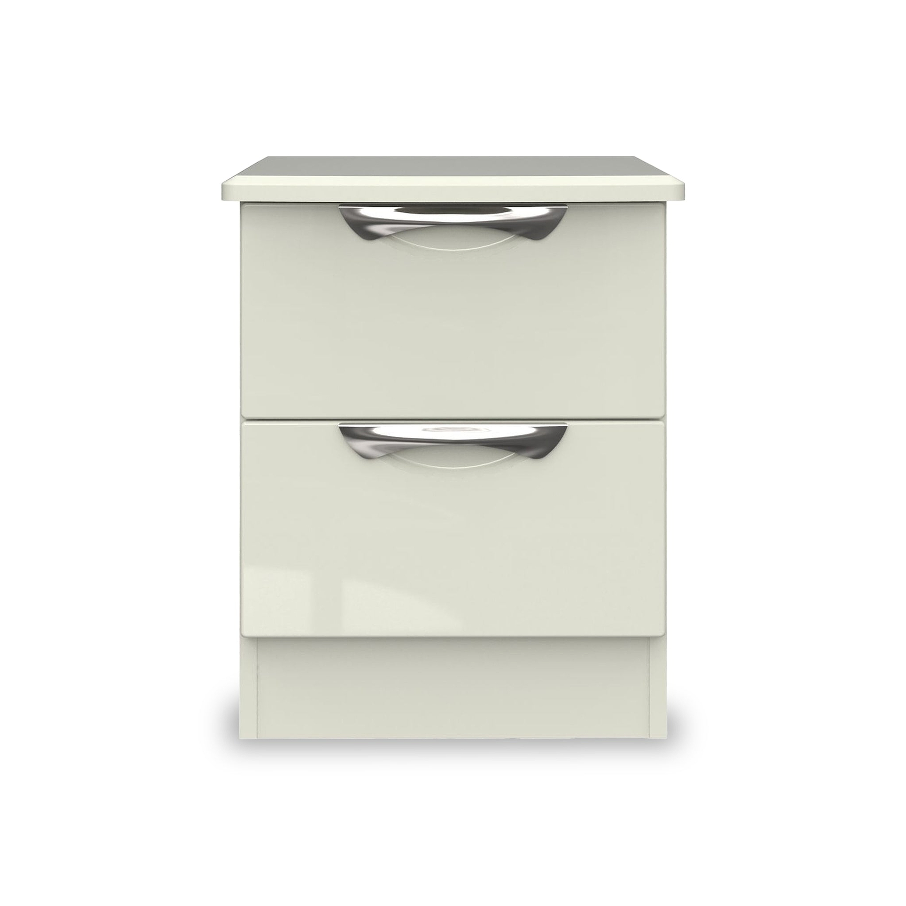Beckett Cream 2 Drawer Bedside by Roseland Furniture