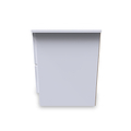 Beckett White 2 Drawer Bedside by Roseland Furniture