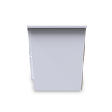 Beckett White 2 Drawer Bedside by Roseland Furniture