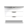Beckett White Gloss 3 Drawer Chest from Roseland