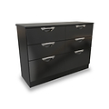 Beckett Black Gloss 6 Drawer Wide Chest from Roseland