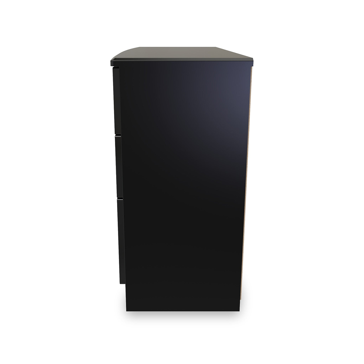Beckett Black Gloss 6 Drawer Wide Chest from Roseland