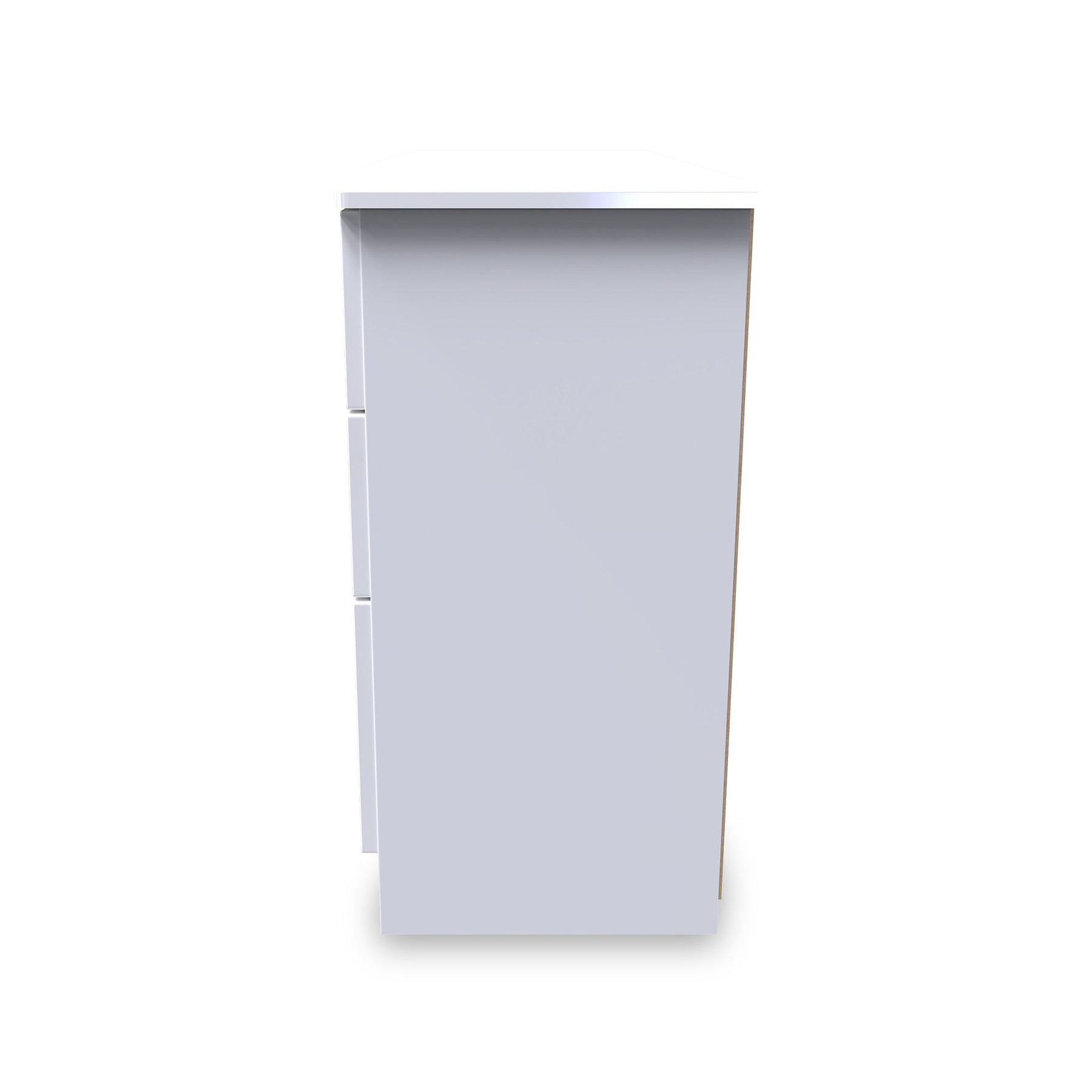 Beckett White Gloss 6 Drawer Wide Chest from Roseland