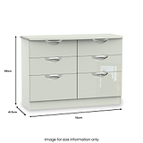 Beckett 6 Drawer Wide Chest from Roseland Furniture