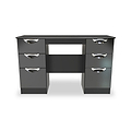 Beckett Black Gloss 6 Drawer Storage Desk