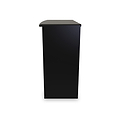 Beckett Black Gloss 3 Drawer Dressing Table from Roseland