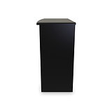 Beckett Black Gloss 3 Drawer Dressing Table from Roseland