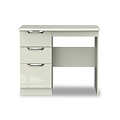 Beckett Cream Gloss 3 Drawer Dressing Table from Roseland
