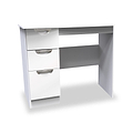 Beckett White Gloss 3 Drawer Dressing Table from Roseland