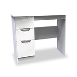 Beckett White Gloss 3 Drawer Dressing Table from Roseland