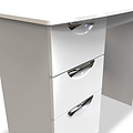 Beckett White Gloss 3 Drawer Dressing Table from Roseland