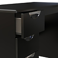 Beckett Black Gloss 3 Drawer Storage Desk