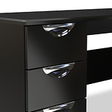 Beckett Black Gloss 3 Drawer Storage Desk