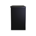 Beckett Black Gloss 3 Drawer Storage Desk