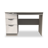 Beckett Cream Gloss 3 Drawer Storage Desk from Roseland