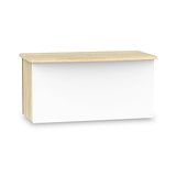Beckett White and Wood Gloss Blanket Box