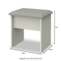 Beckett White Gloss Dressing Table with Stool from Roseland