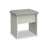 Beckett Cream Gloss Stool from Roseland