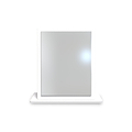 A stylized laptop with a blank screen is displayed against a white background, suggesting an awaiting interaction or content presentation.