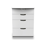 Beckett White Gloss 4 Drawer Deep Chest from Roseland