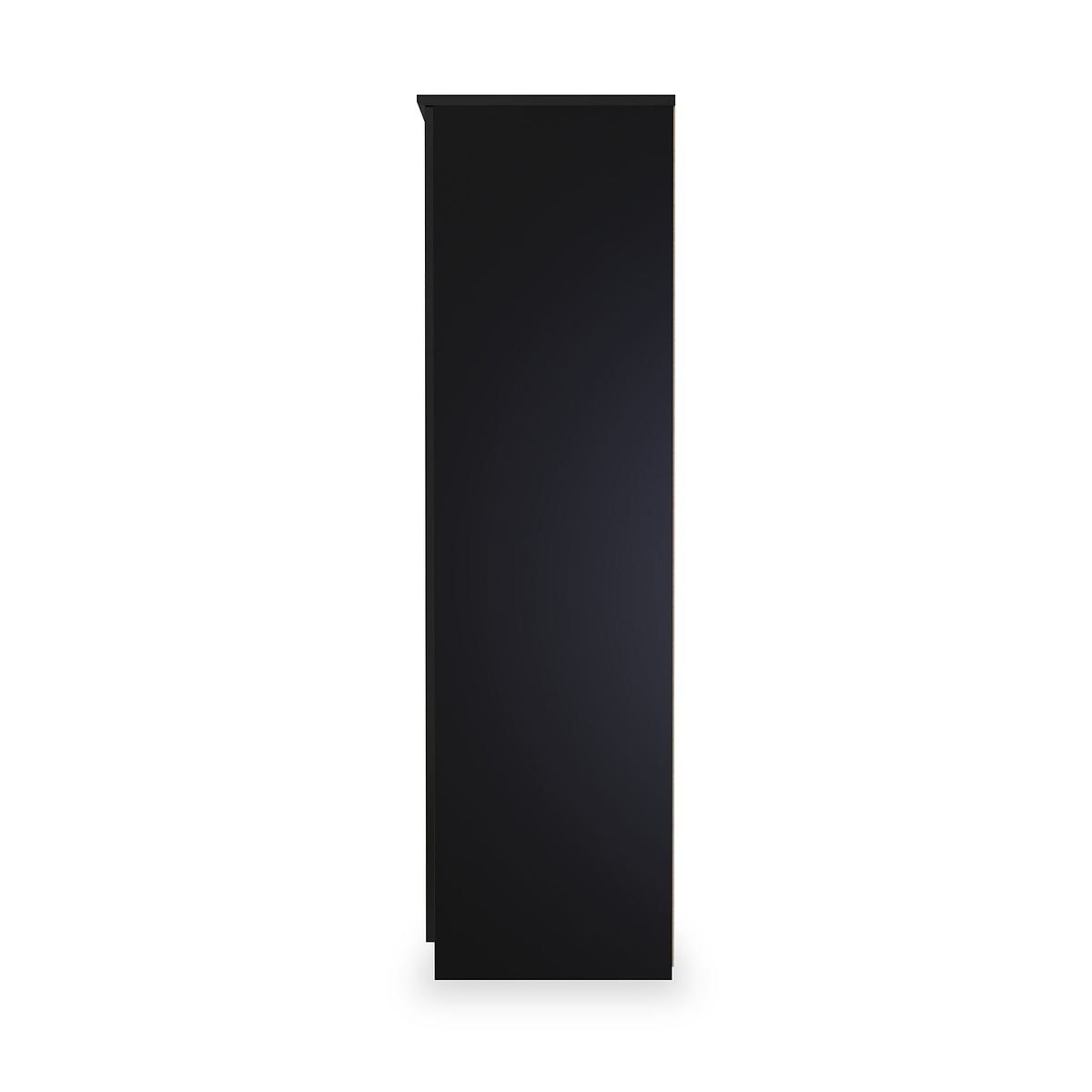 Beckett Black Gloss 2 Door Wardrobe by Roseland Furniture
