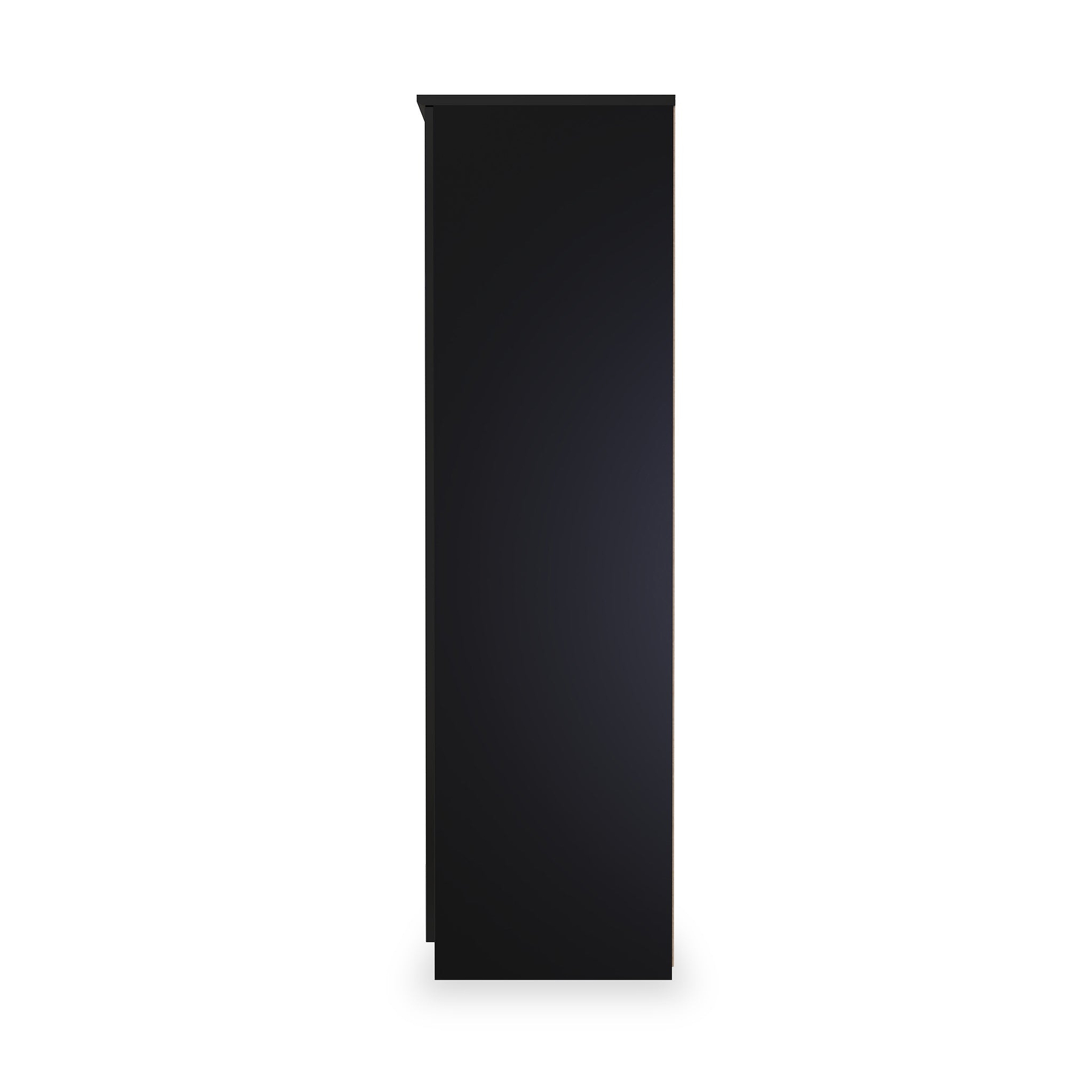 Beckett Black Gloss 2 Door Wardrobe by Roseland Furniture