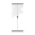 Beckett White Gloss 2 Door Wardrobe by Roseland Furniture