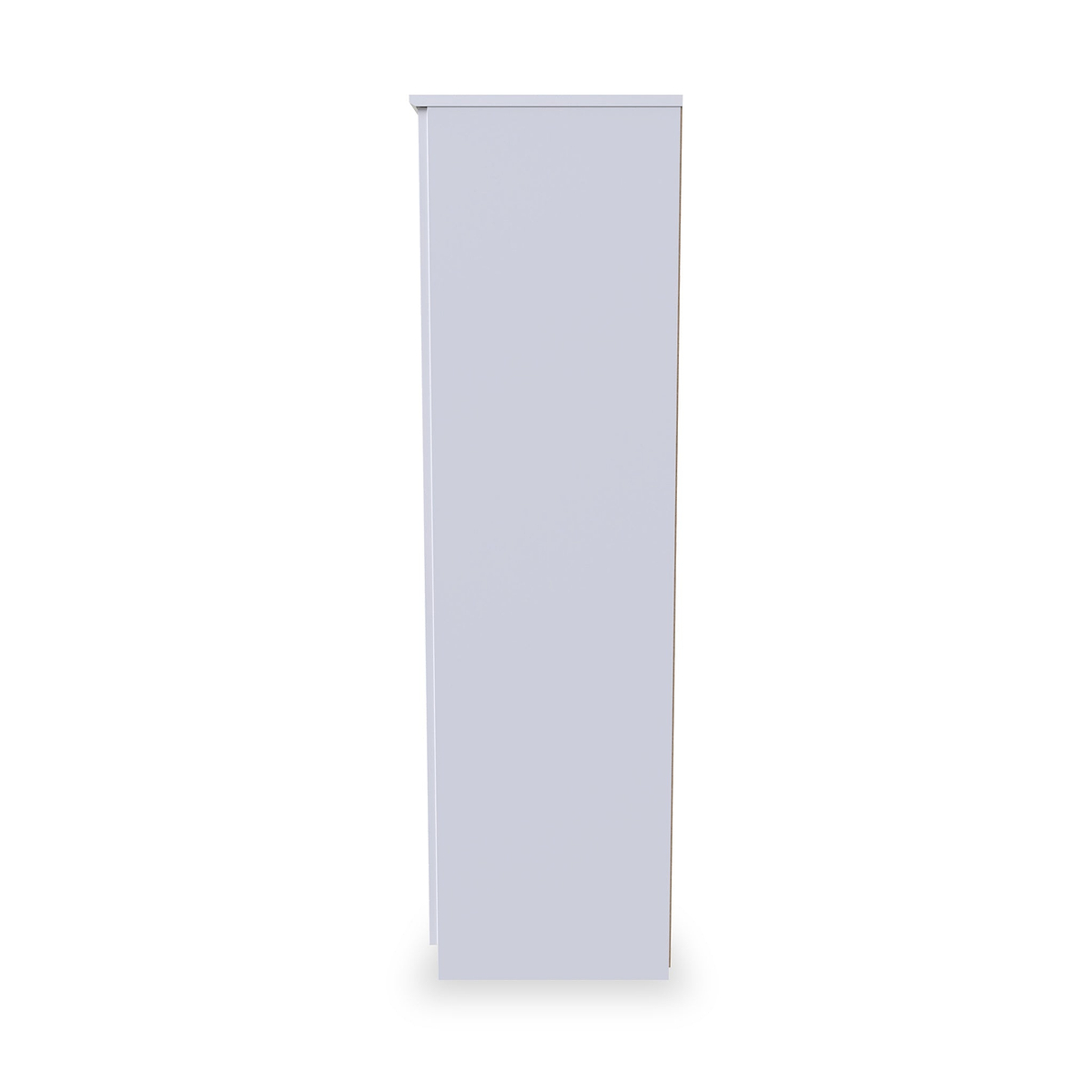 Beckett White Gloss 2 Door Wardrobe by Roseland Furniture