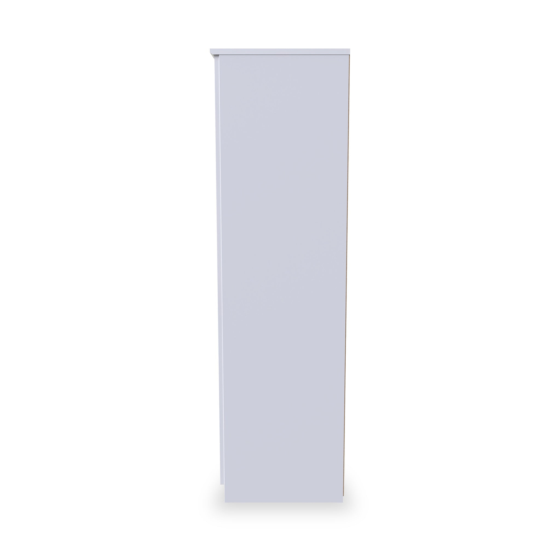Beckett White Gloss 2 Door Wardrobe by Roseland Furniture