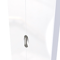 Beckett White Gloss 2 Door 2 Drawer Wardrobe by Roseland Furniture