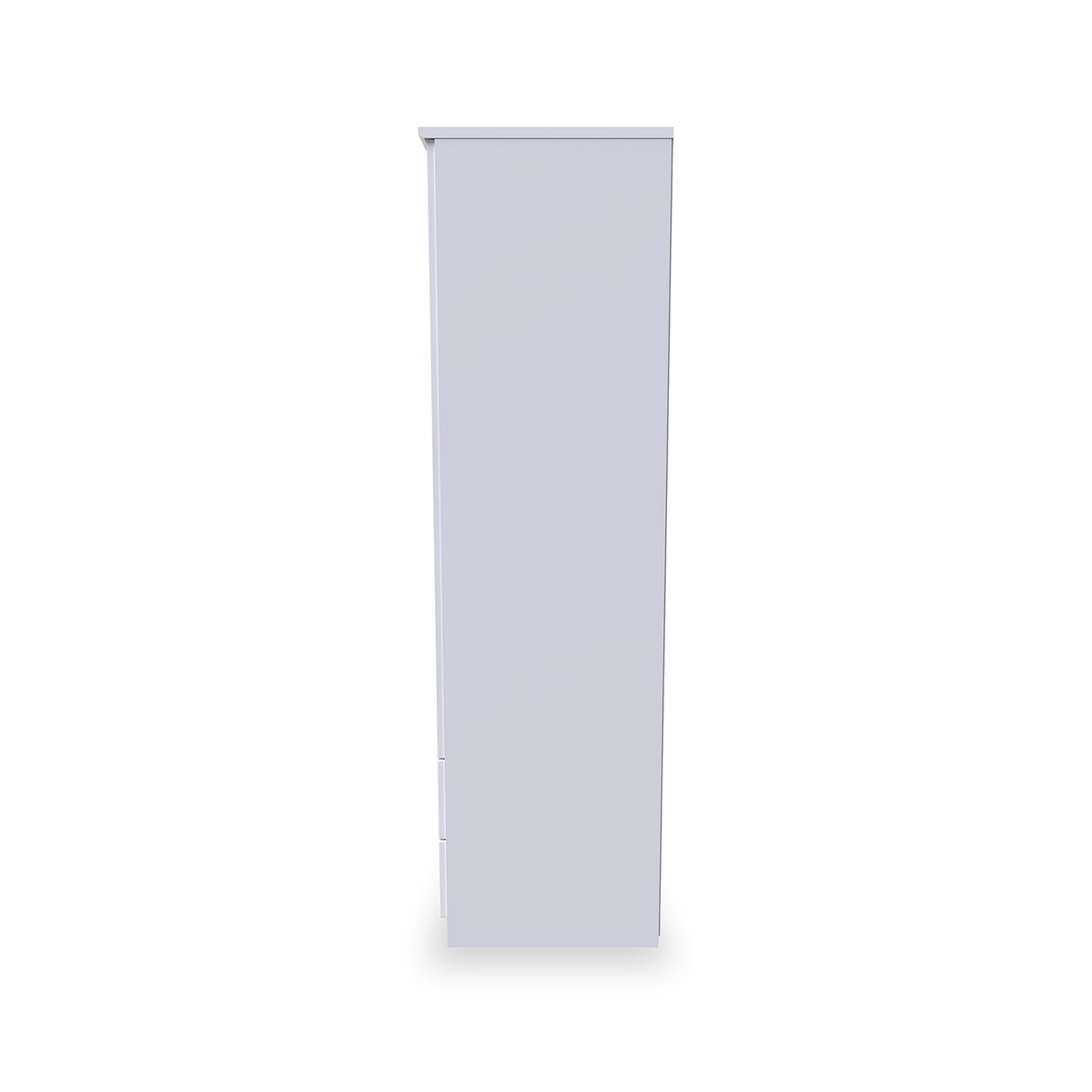 Beckett White Gloss 2 Door 2 Drawer Wardrobe by Roseland Furniture