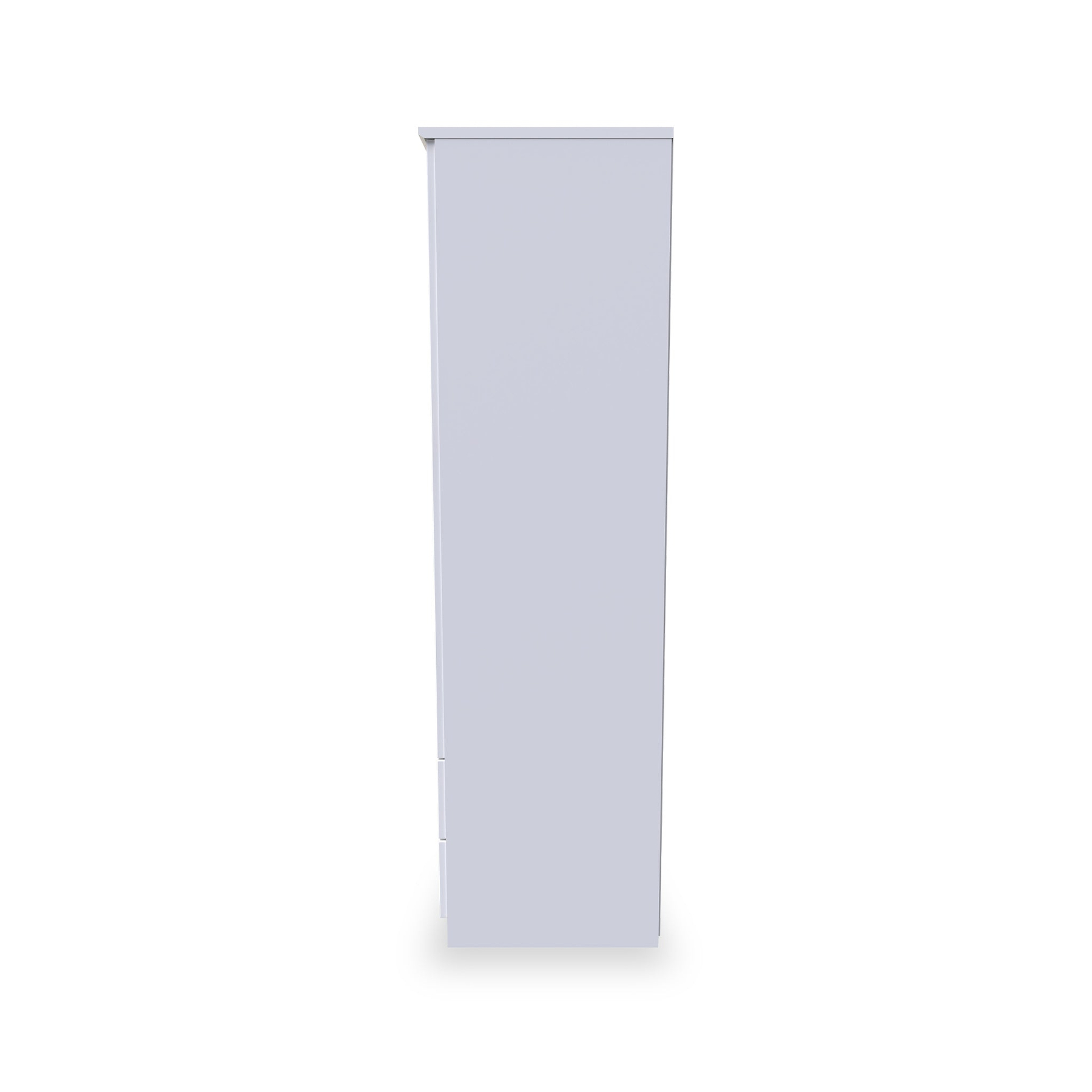 Beckett White Gloss 2 Door 2 Drawer Wardrobe by Roseland Furniture