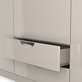 Beckett 6 Door 2 Drawer Wardrobe Cream Gloss from Roseland Furniture