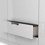 Beckett 6 Door 2 Drawer Wardrobe White Gloss from Roseland Furniture