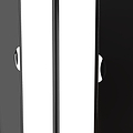 Beckett 4 Door Mirrored Wardrobe Black from Roseland Furniture