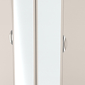 Beckett 4 Door Mirrored Wardrobe Cream from Roseland Furniture