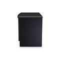 Beckett Black Gloss 2 Door Compact TV Unit from Roseland