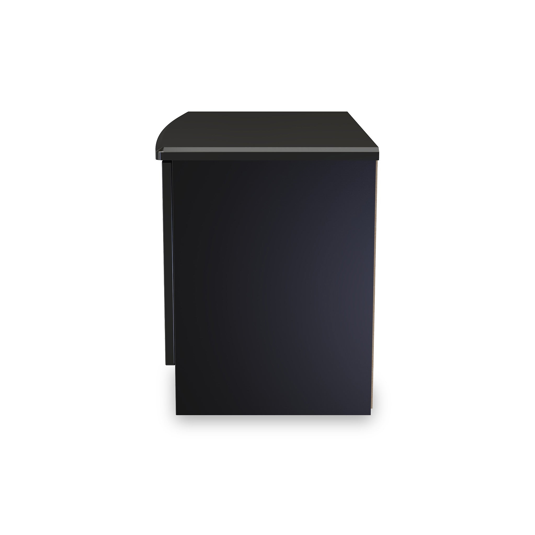 Beckett Black Gloss 2 Door Compact TV Unit from Roseland