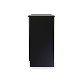 Beckett Black Gloss 2 Door 3 Drawer Sideboard by Roseland Furniture