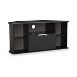 Beckett Black Gloss Corner TV Unit from Roseland