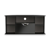Beckett Black Gloss Corner TV Cabinet from Roseland