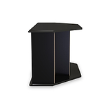 Beckett Black Gloss Corner TV Unit from Roseland