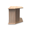 Beckett White Gloss & Light Wood Corner TV Unit from Roseland