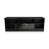 Beckett Black Gloss Wide TV Unit by Roseland Furniture