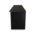 Beckett Black Gloss Wide TV Unit by Roseland Furniture