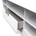 Beckett White Gloss Wide TV Unit by Roseland Furniture
